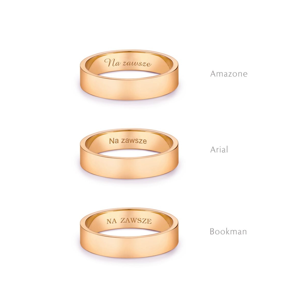 Obrączka złota SHINY męska
