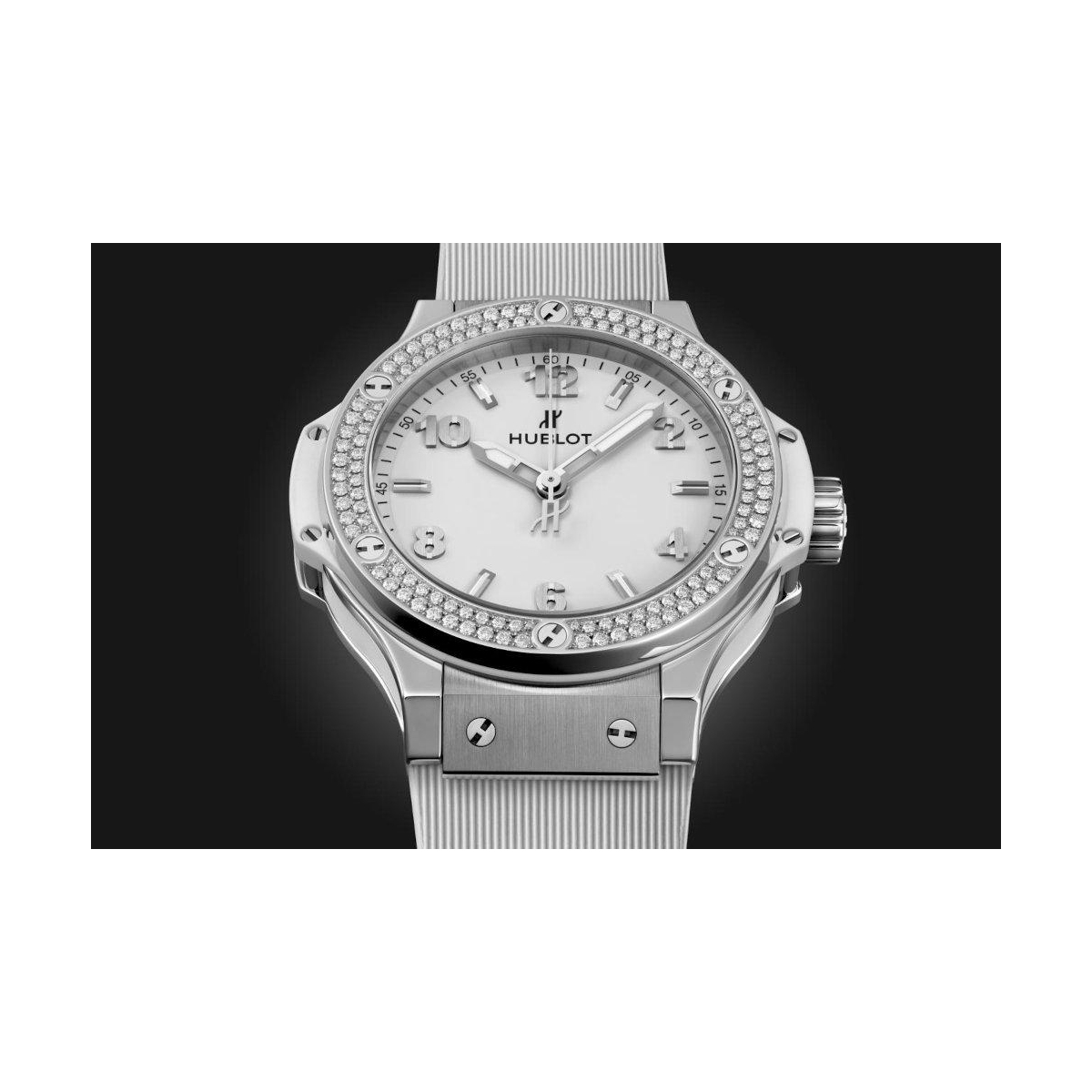 ZEGAREK HUBLOT BIG BANG STEEL WHITE DIAMONDS