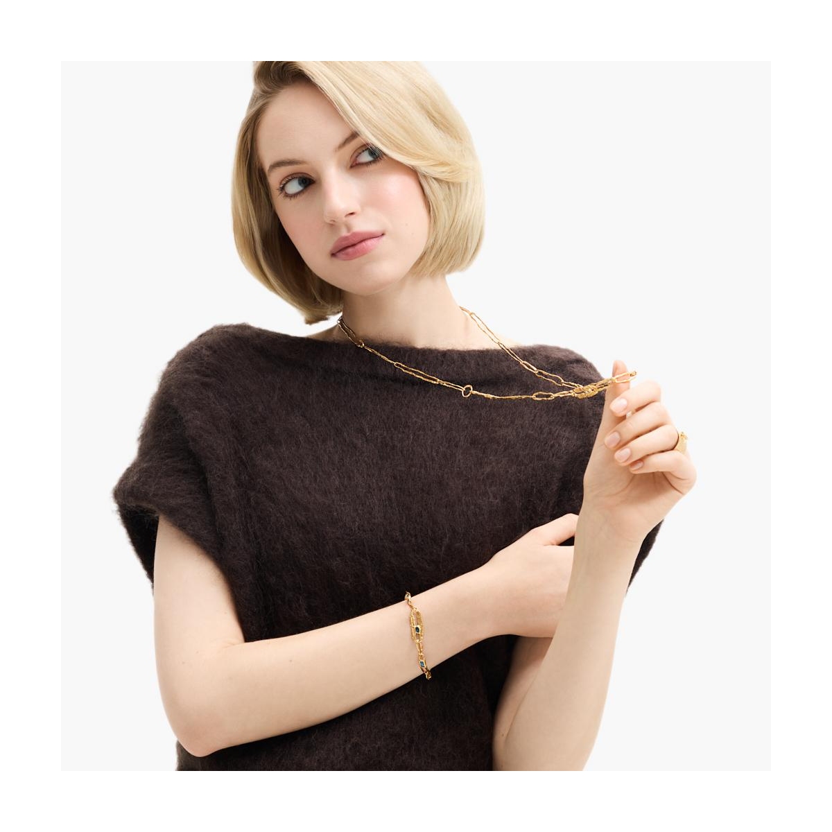 Naszyjnik srebrny Motyle