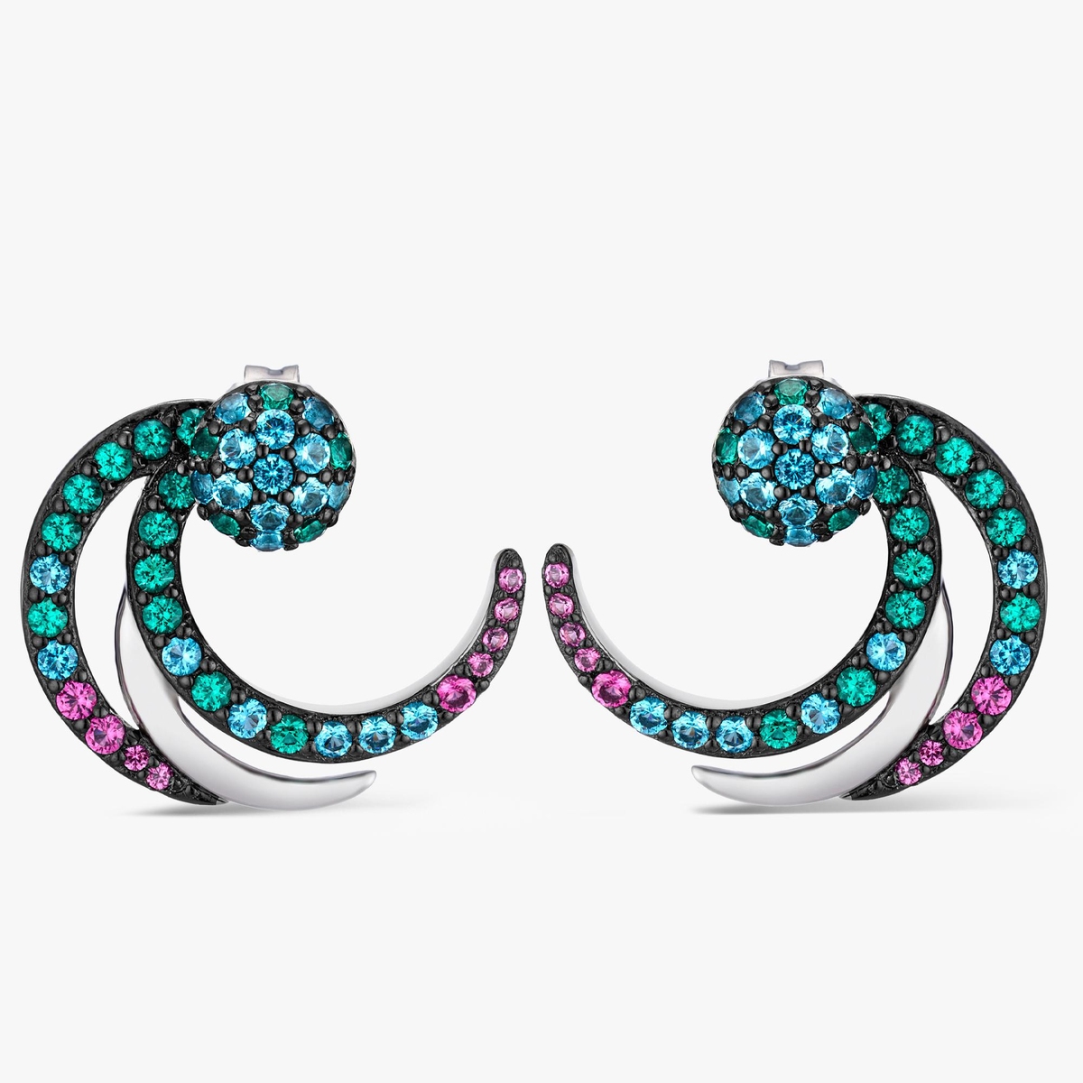 Kolczyki srebrne Preludium Paradise Birds