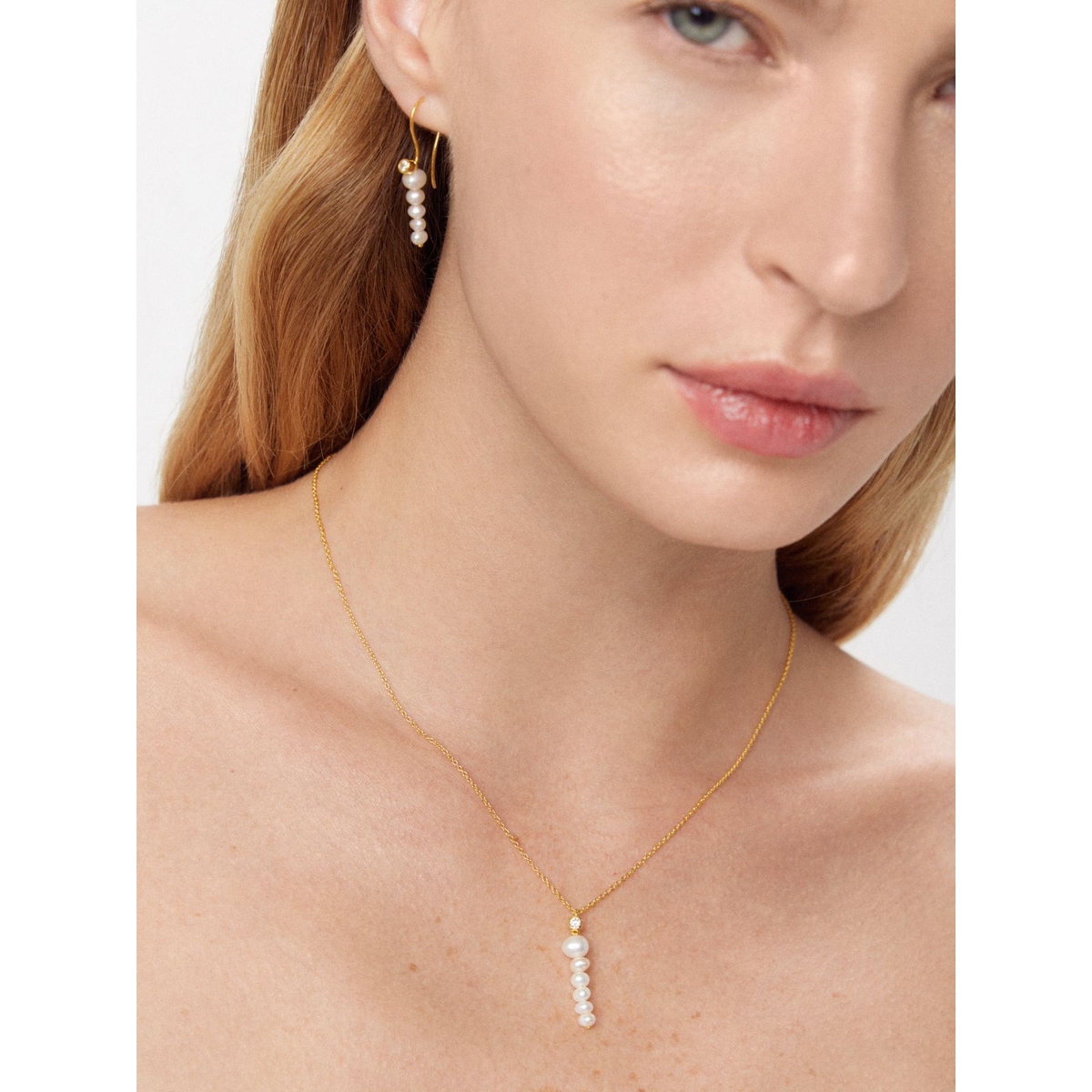 Bransoleta srebrna z perłami