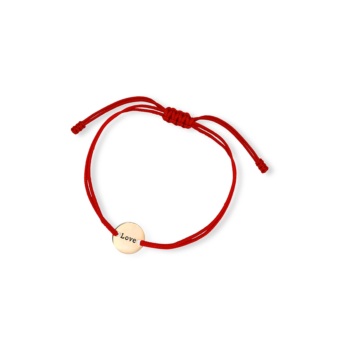 Bransoleta czerwony sznurek Love