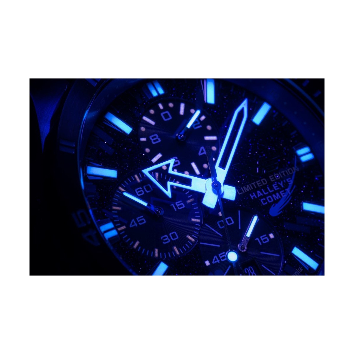 ZEGAREK VOSTOK EUROPE ALMAZ SPACE STATION CHRONO HALLEYS COMET SPECIAL EDITION