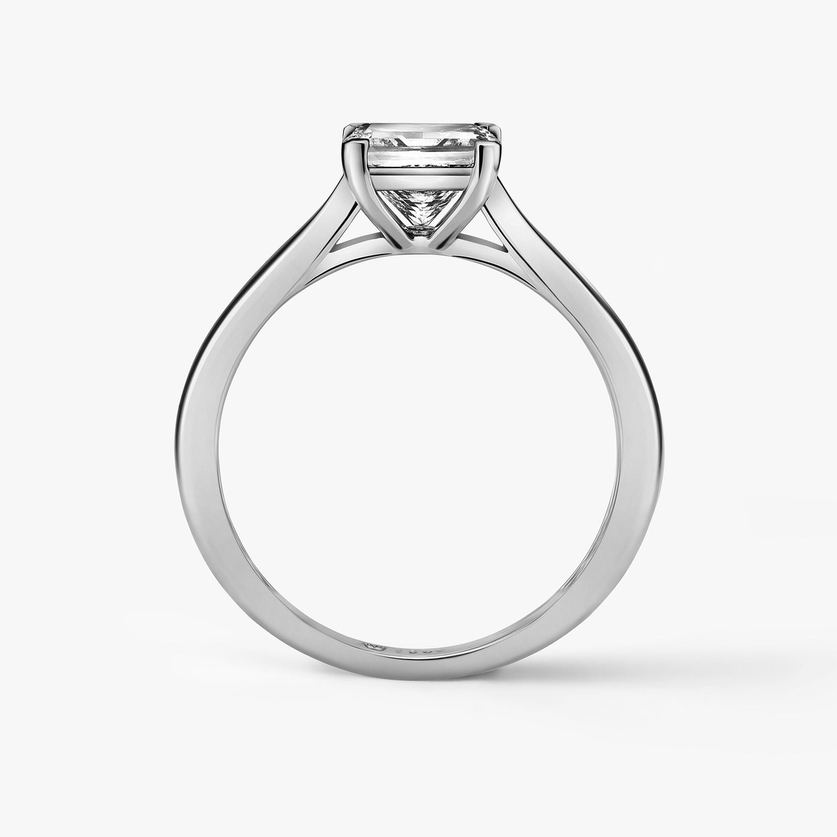 Pierścionek zaręczynowy białe złoto Niezwykły