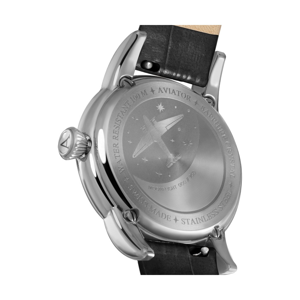 ZEGAREK AVIATOR DOUGLAS MOONFLIGHT DIAMOND EDITION