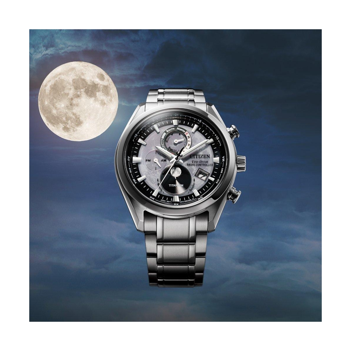 ZEGAREK CITIZEN TSUKI-YOMI RADIO CONTROLLED MOONPHASE