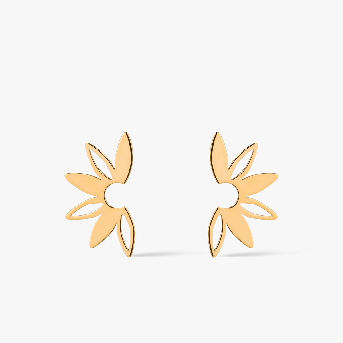 Kolczyki srebrne pozłacane