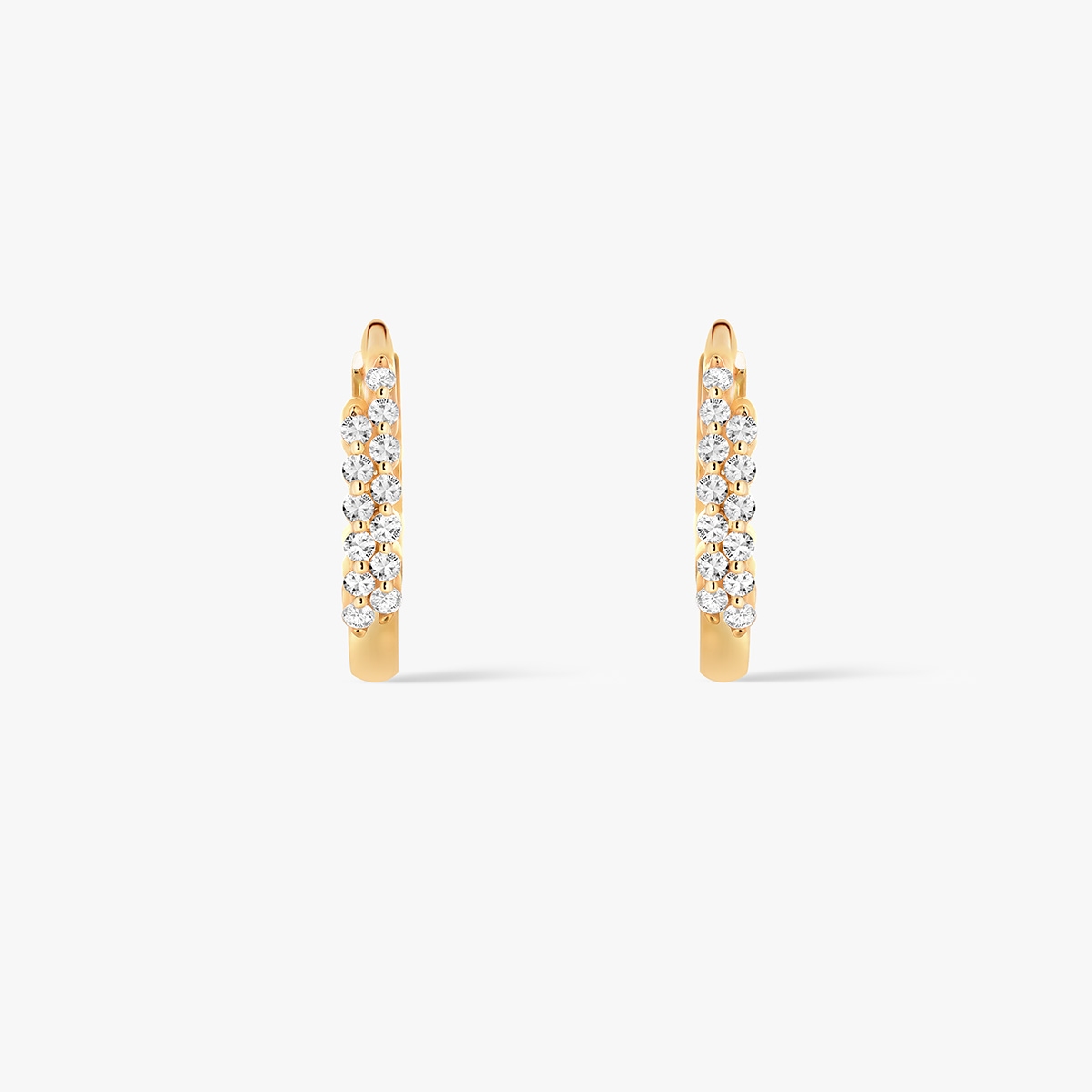 Kolczyki złote z cyrkoniami