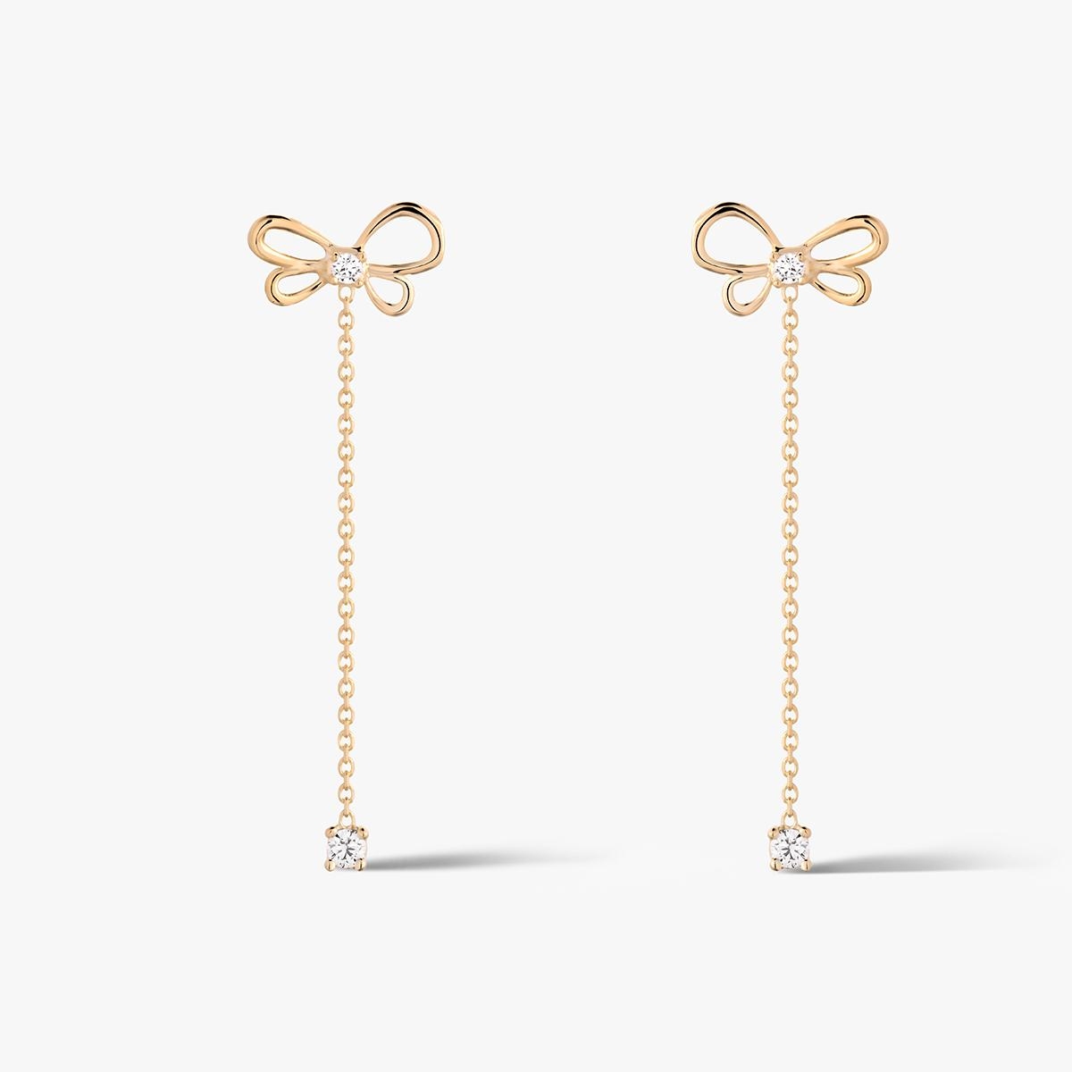 Kolczyki złote z cyrkoniami