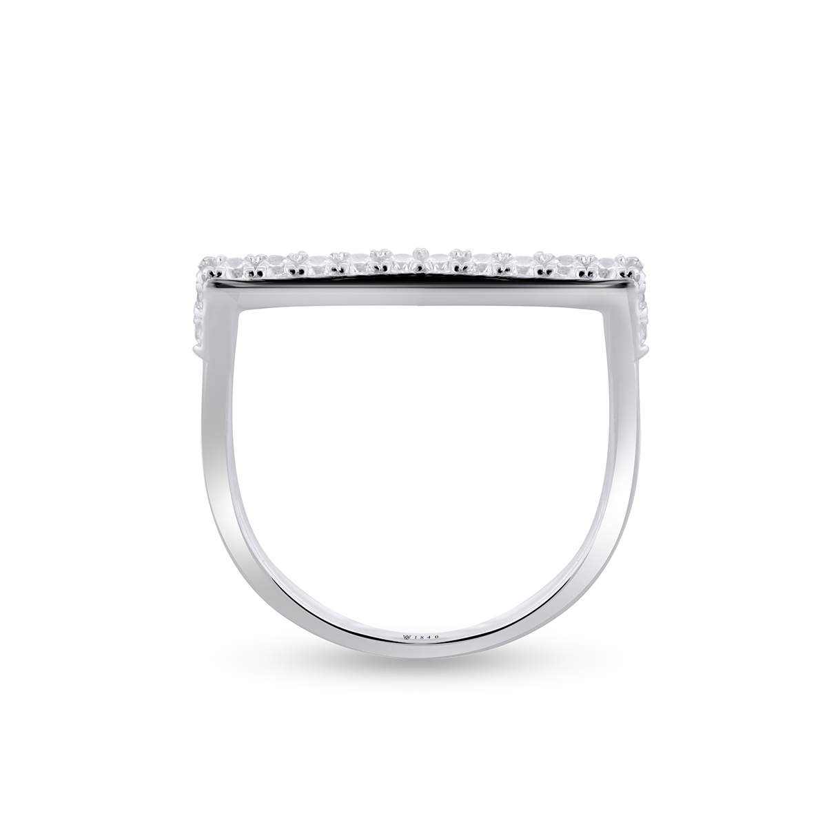 Pierścionek srebrny z cyrkoniami