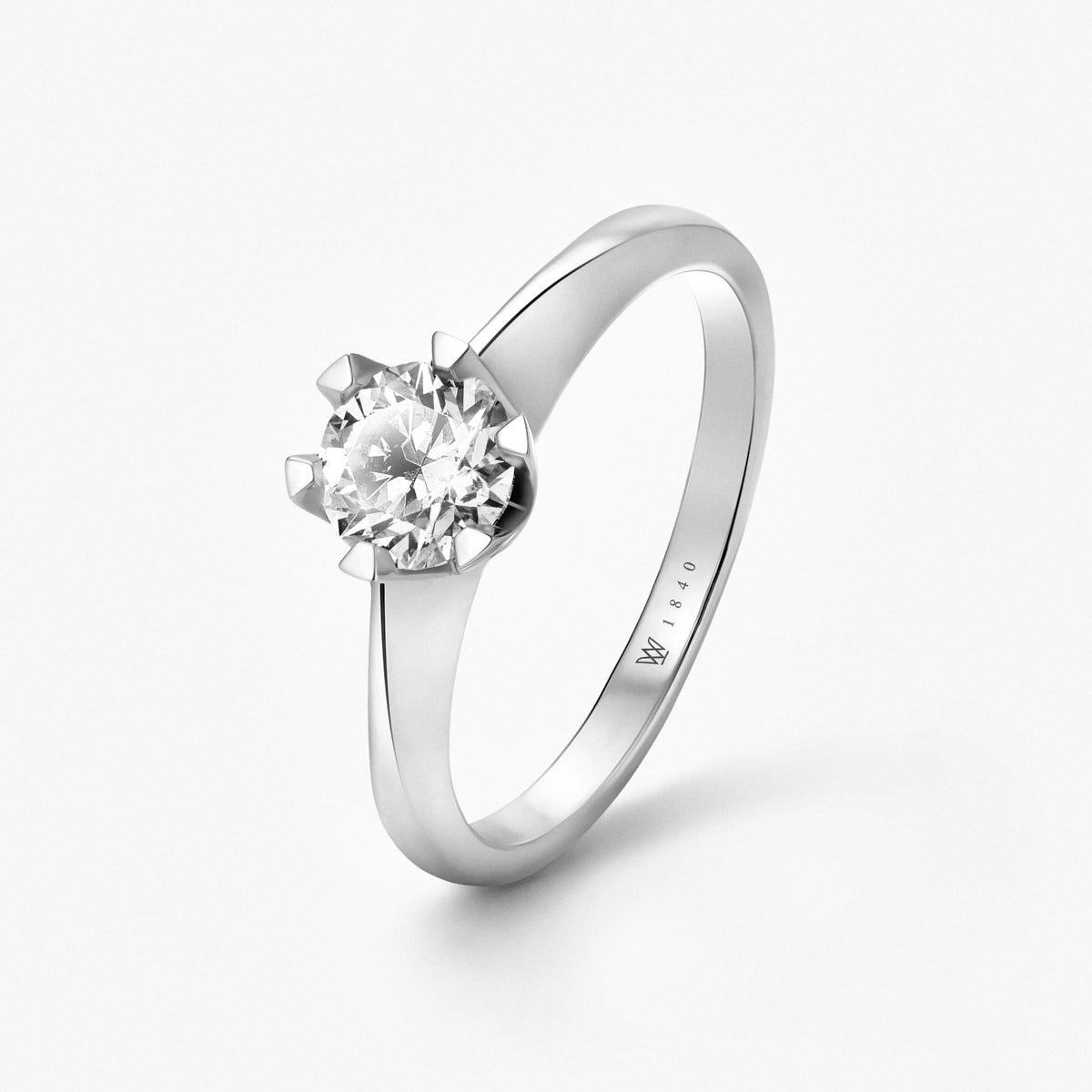 Pierścionek zaręczynowy złoty Jedyny