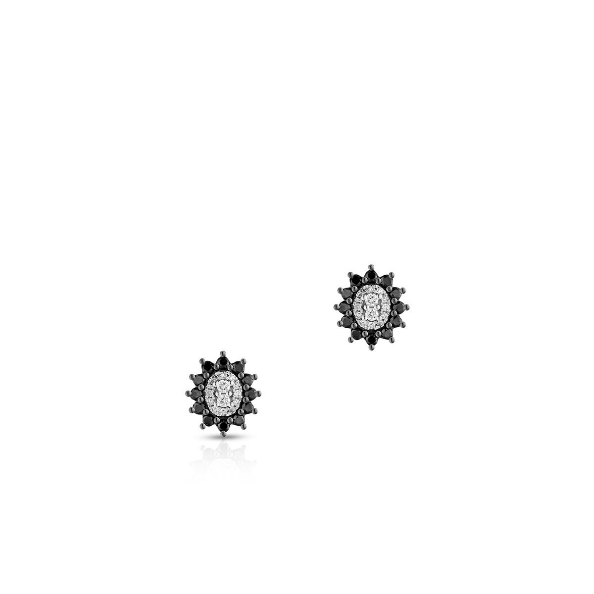 Kolczyki białe złoto z diamentami