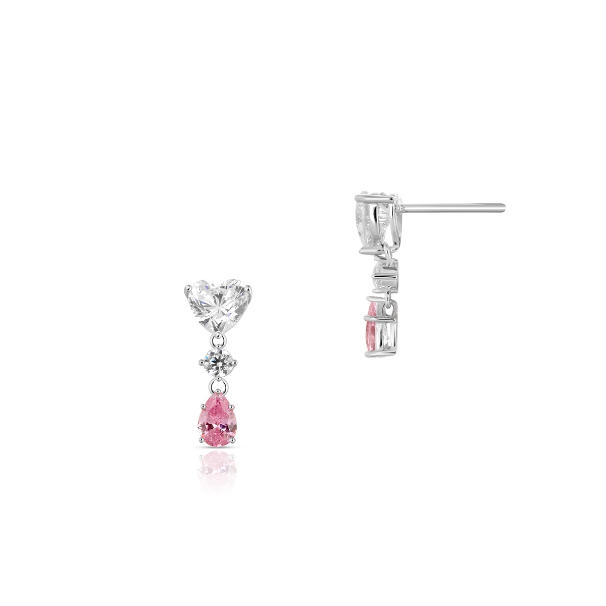 Kolczyki srebrne z cyrkoniami Ceremonials