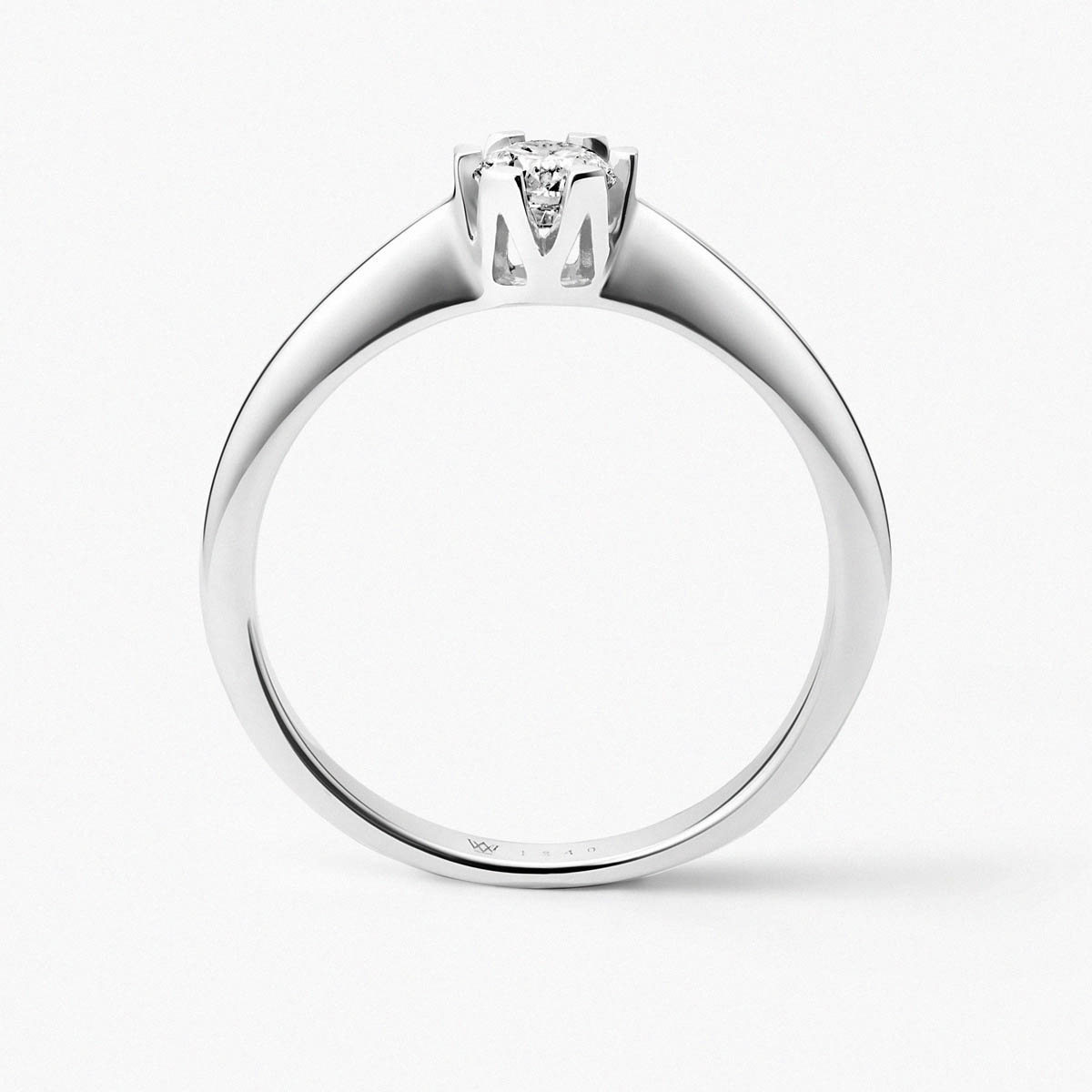 Pierścionek złoty zaręczynowy Jedyny