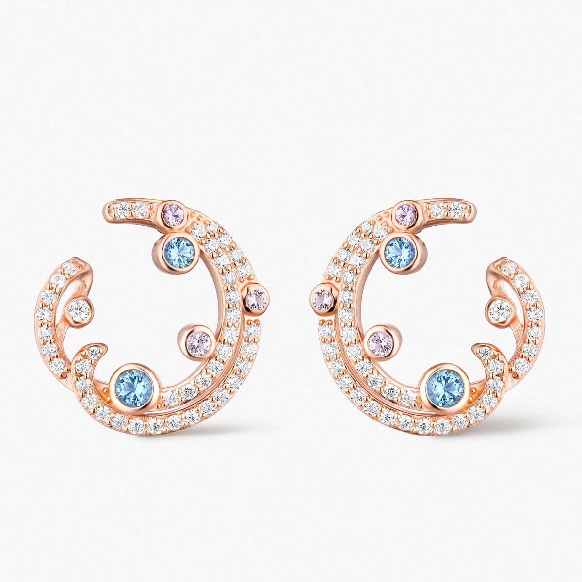 Kolczyki srebrne Balerina