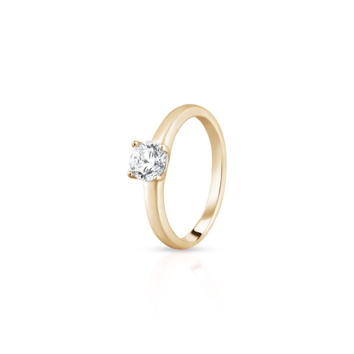 Pierścionek zaręczynowy złoty Szczęśliwy