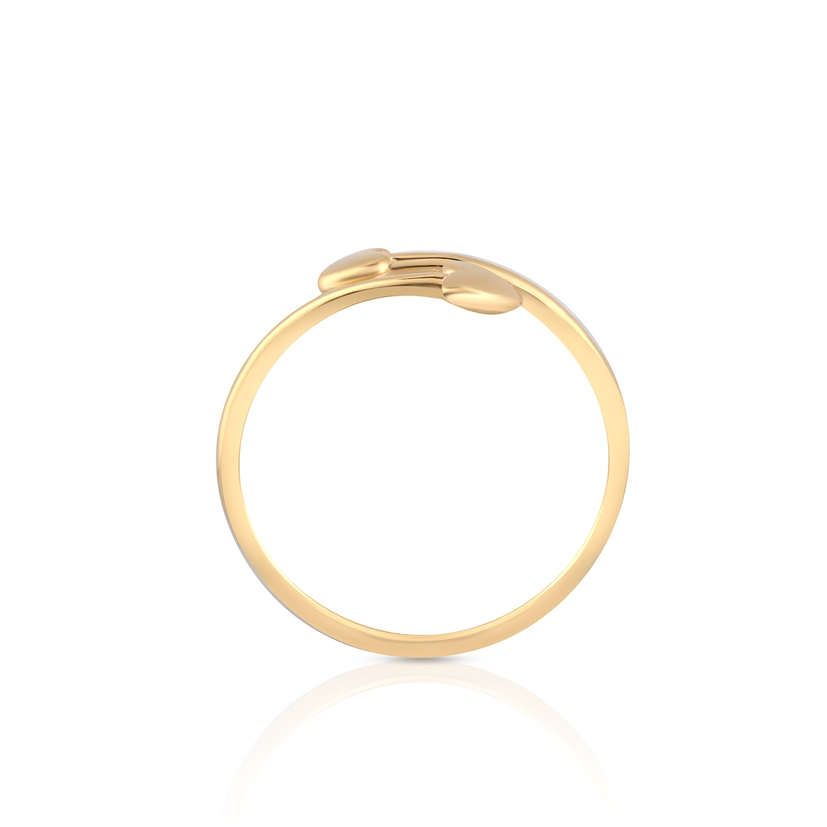 Pierścionek złoty z motywem serca