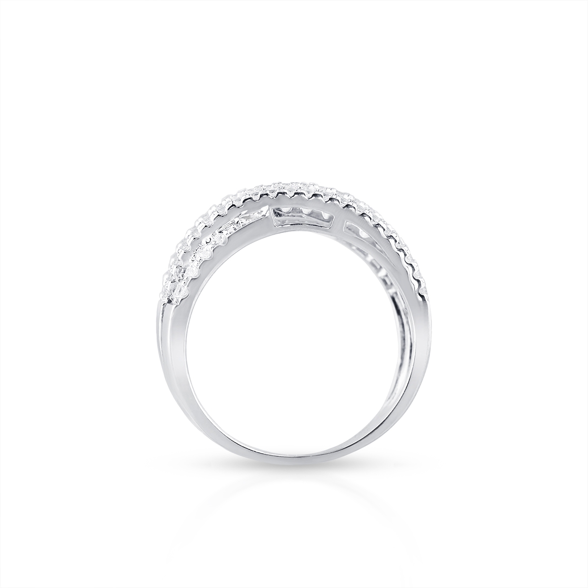 Pierścionek srebrny z cyrkoniami