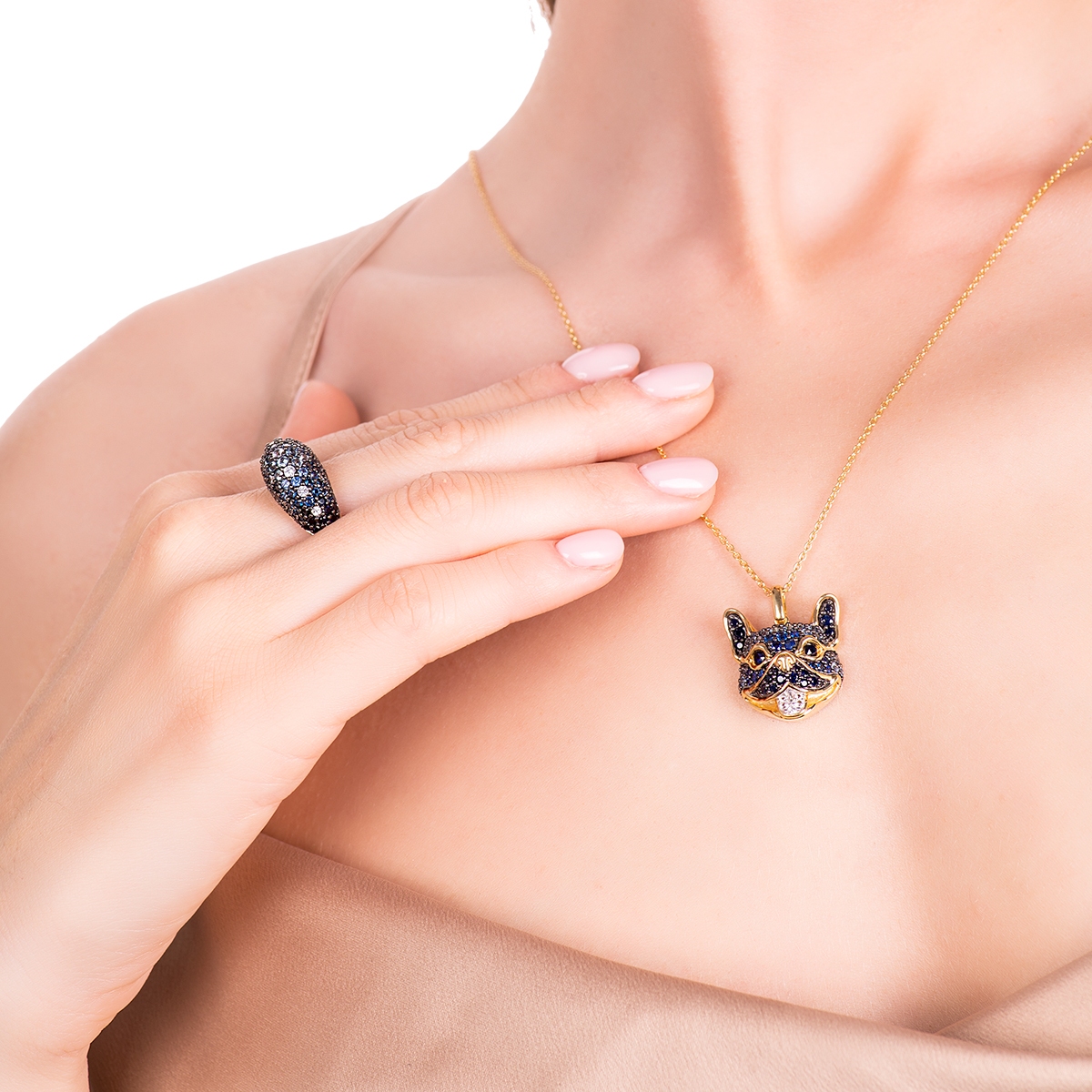 Pierścionek złoty Lunapark