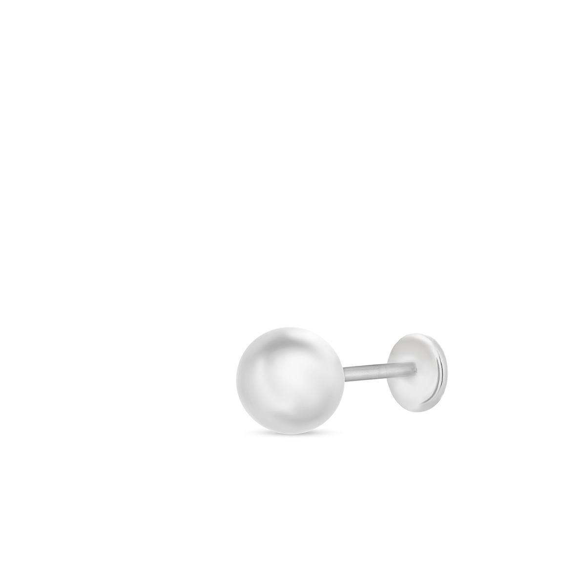 Kolczyk srebrny kulka