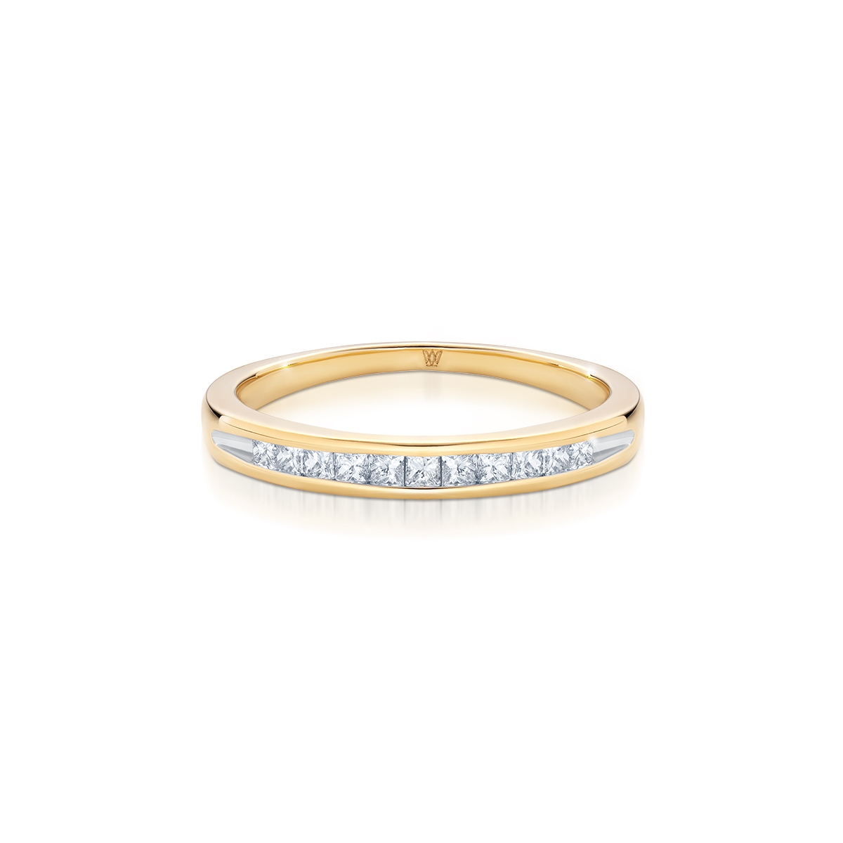 Pierścionek złoty z diamentami