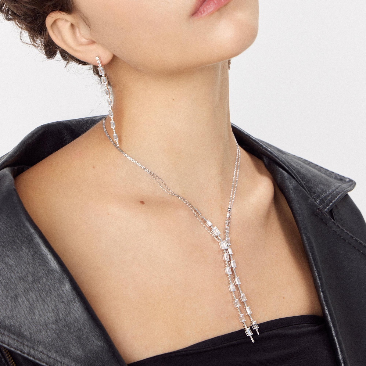 Kolczyki srebrne z cyrkoniami Ceremonials