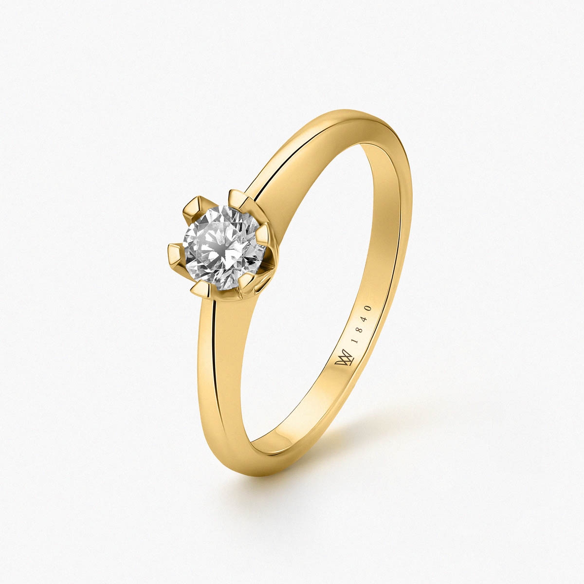 Pierścionek złoty zaręczynowy Jedyny