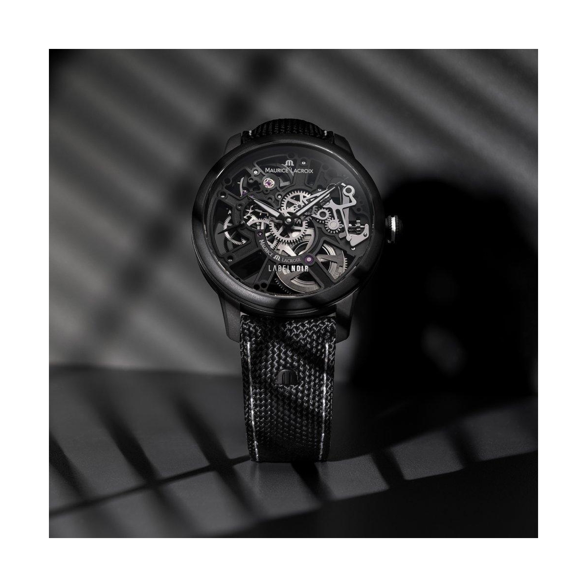 ZEGAREK MAURICE LACROIX MASTERPIECE SKELETON LABEL NOIR