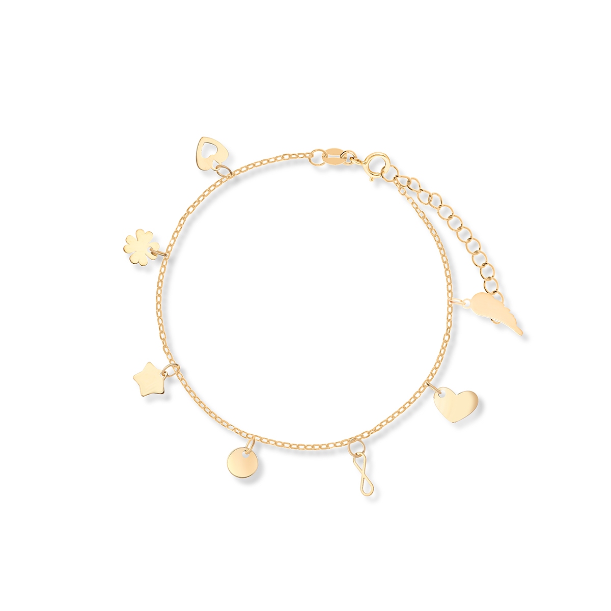 Bransoleta złota na nogę