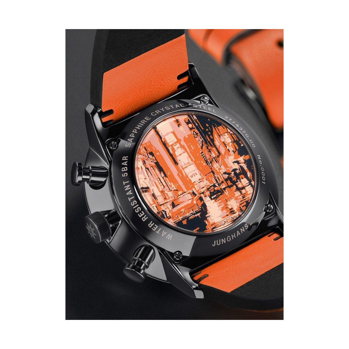 ZEGAREK JUNGHANS FORM A CHRONOSCOPE DATE ENGLISH