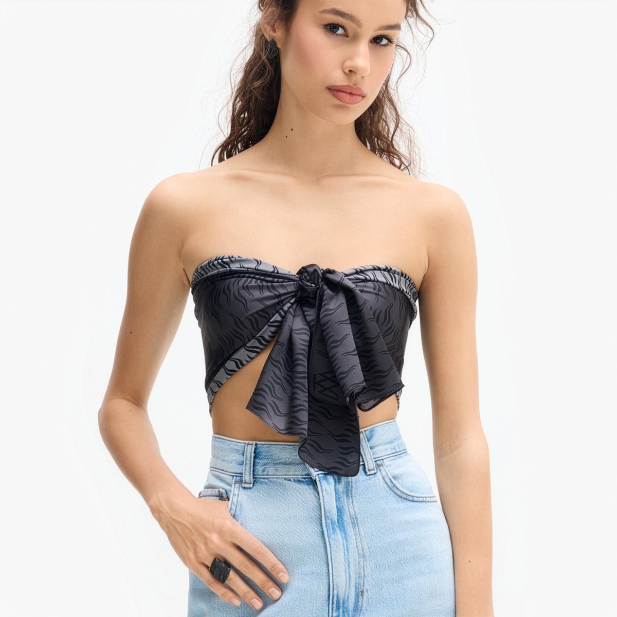 Szal jedwabny Follow