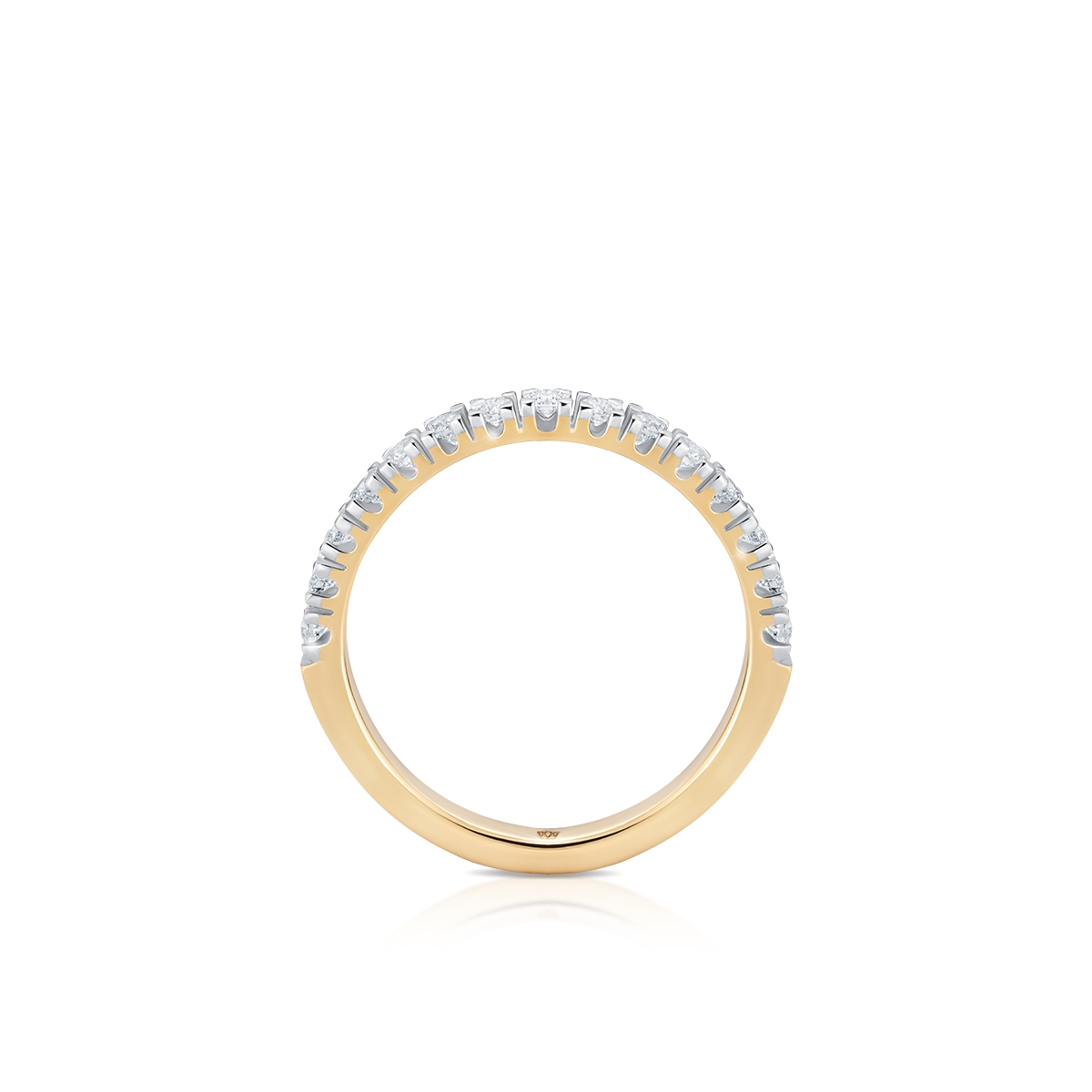 Pierścionek złoty z diamentami