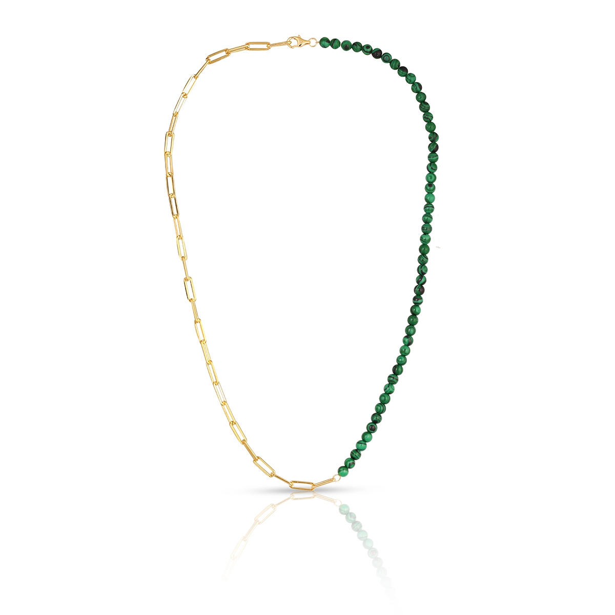 Naszyjnik srebrny pozłacany