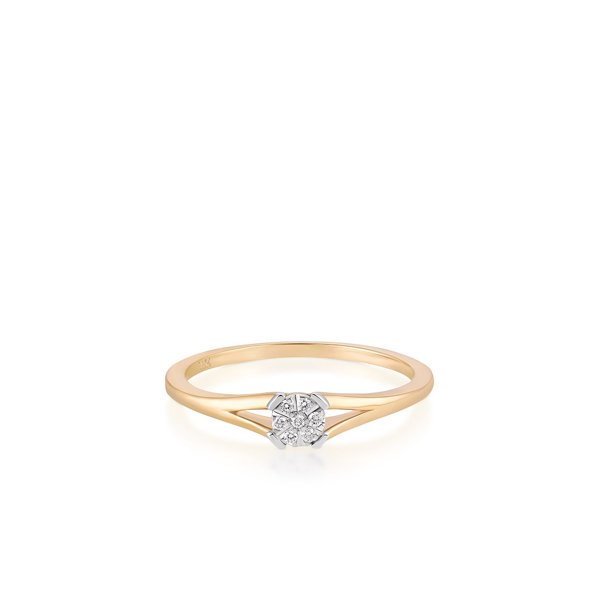 Pierścionek zaręczynowy z brylantem