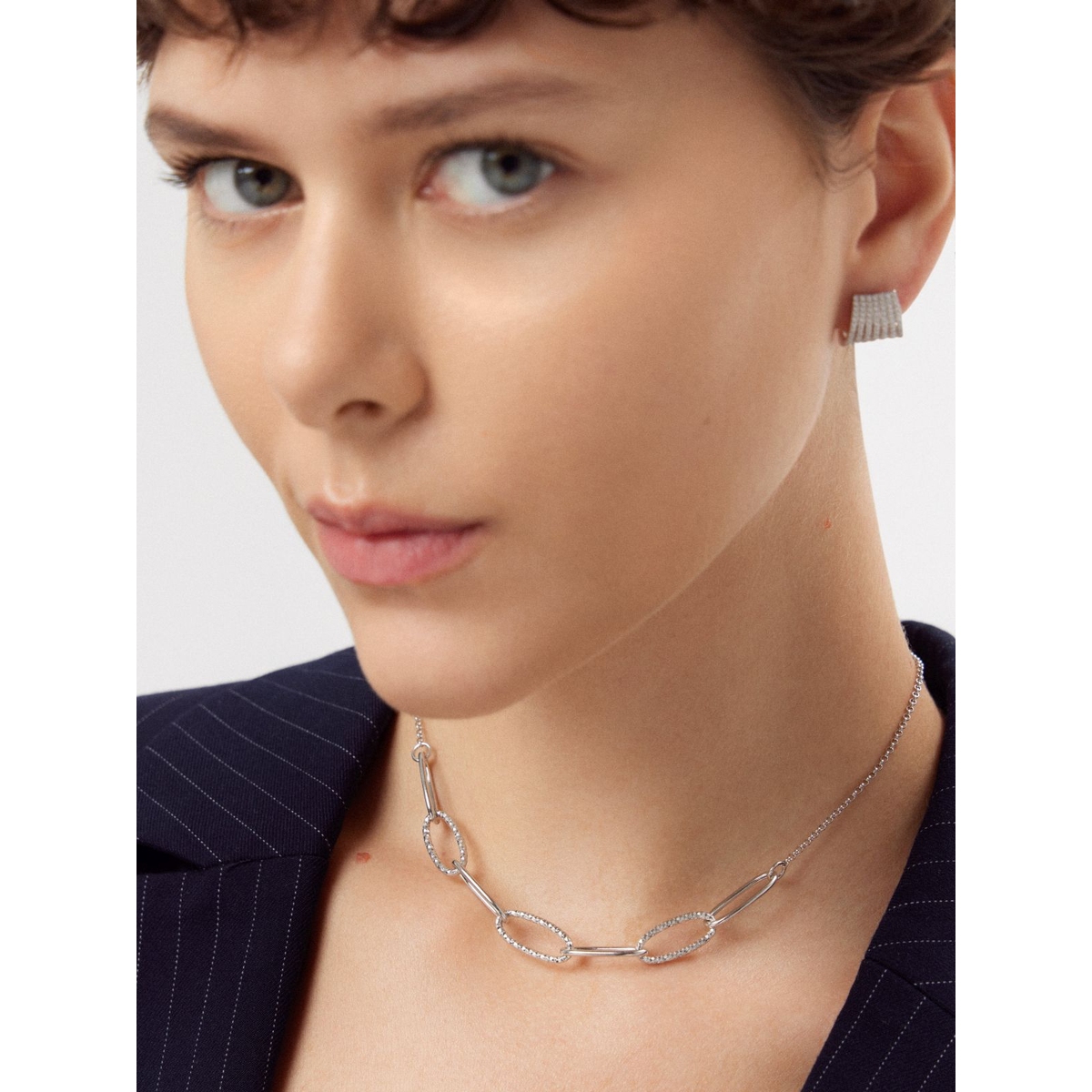 Kolczyki srebrne z cyrkoniami