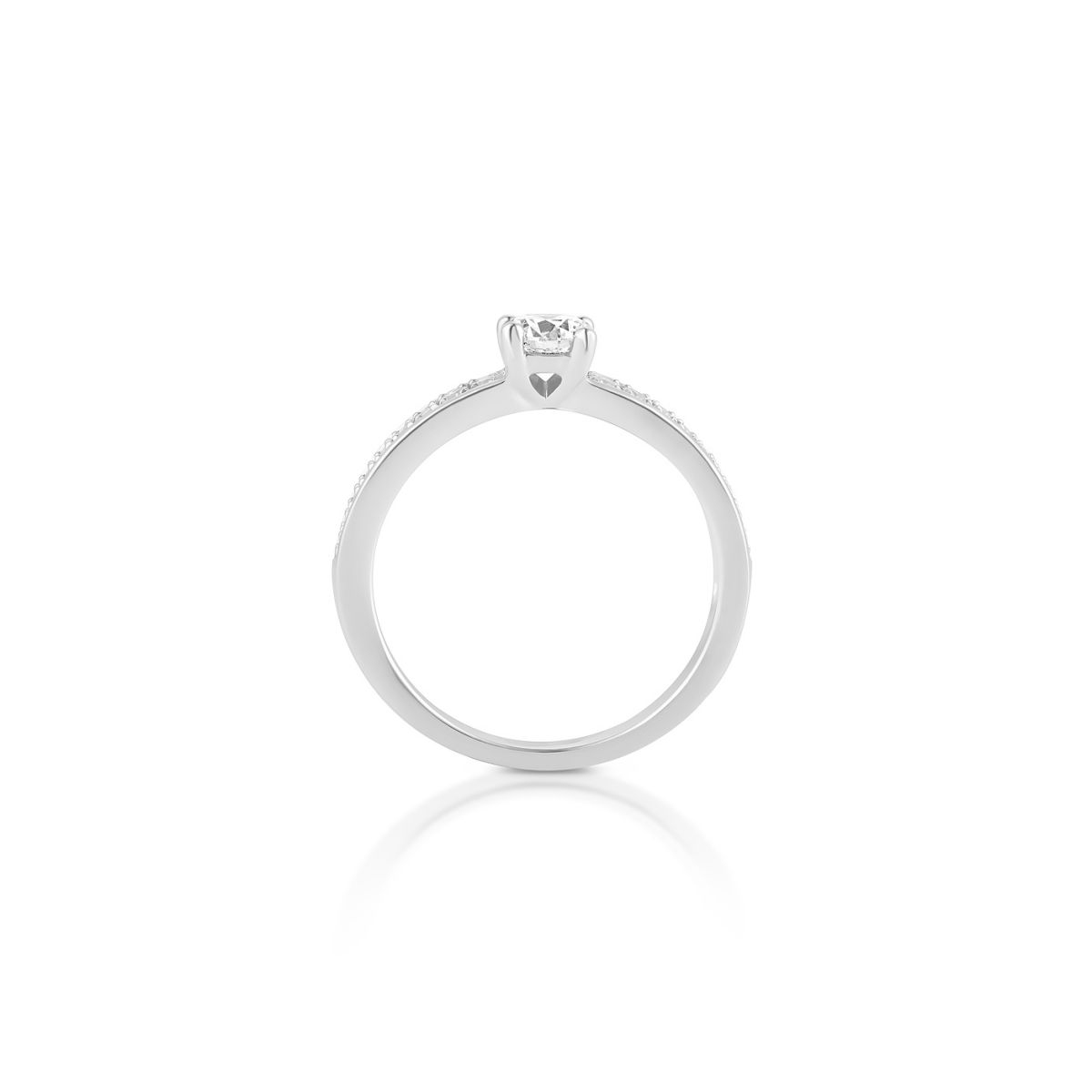 Pierścionek zaręczynowy złoty Szczęśliwy