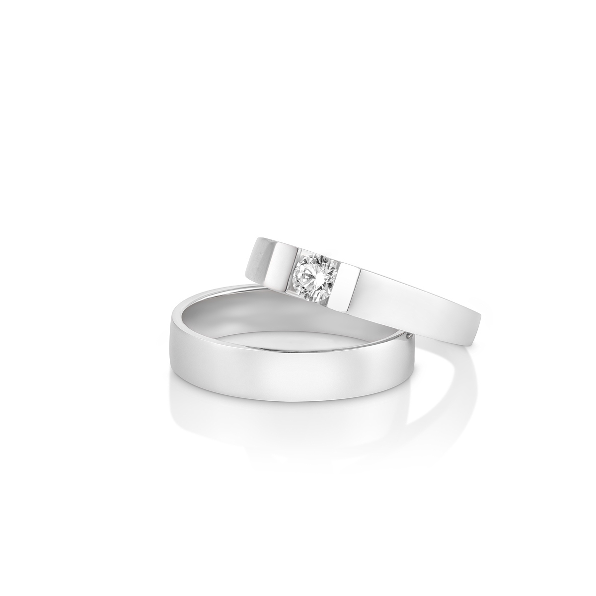 Pierścionek zaręczynowy złoty Nowoczesny