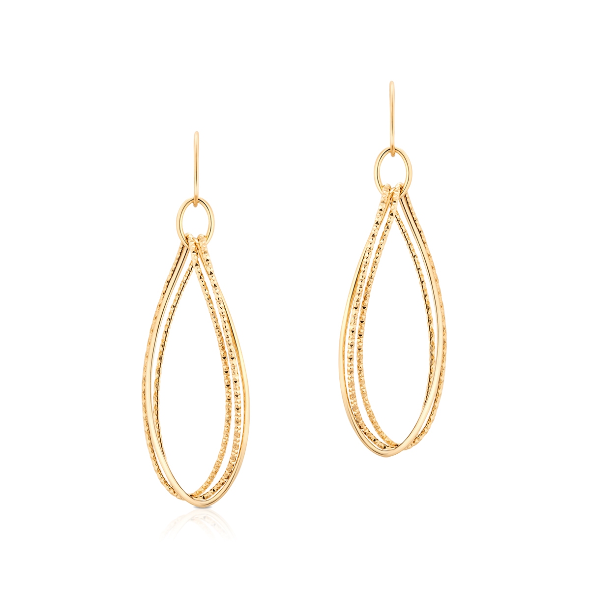 Kolczyki bankietowe złote