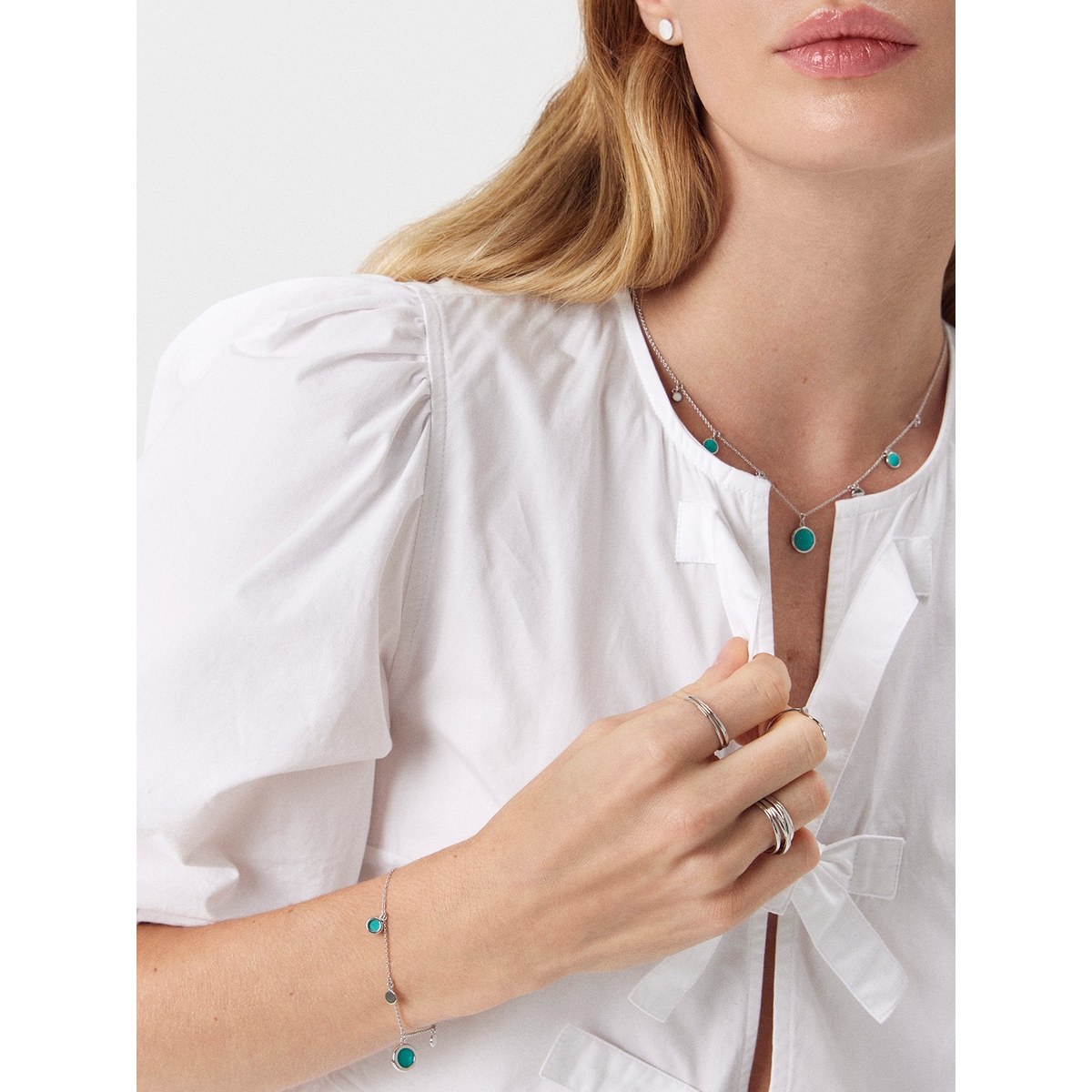 Bransoletka srebrna Laguna