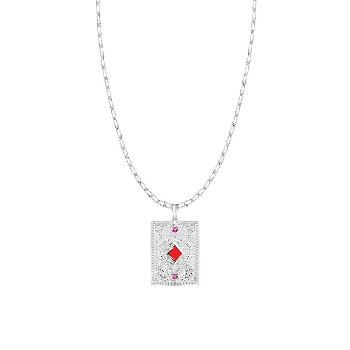 Wisiorek Karta Karo Wonderland