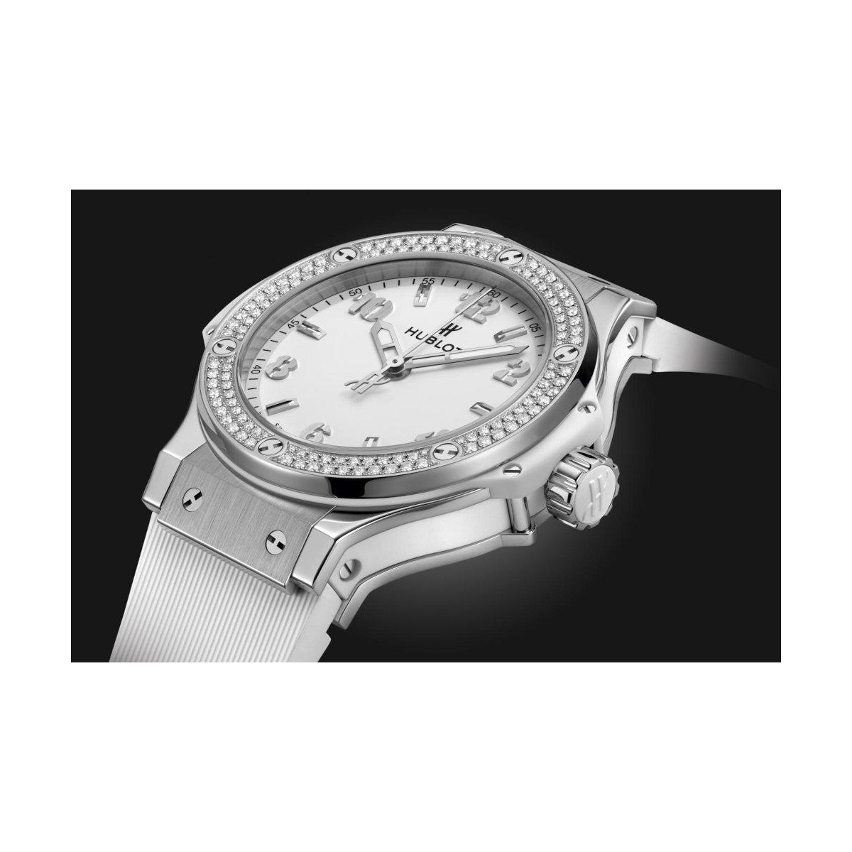 ZEGAREK HUBLOT BIG BANG STEEL WHITE DIAMONDS