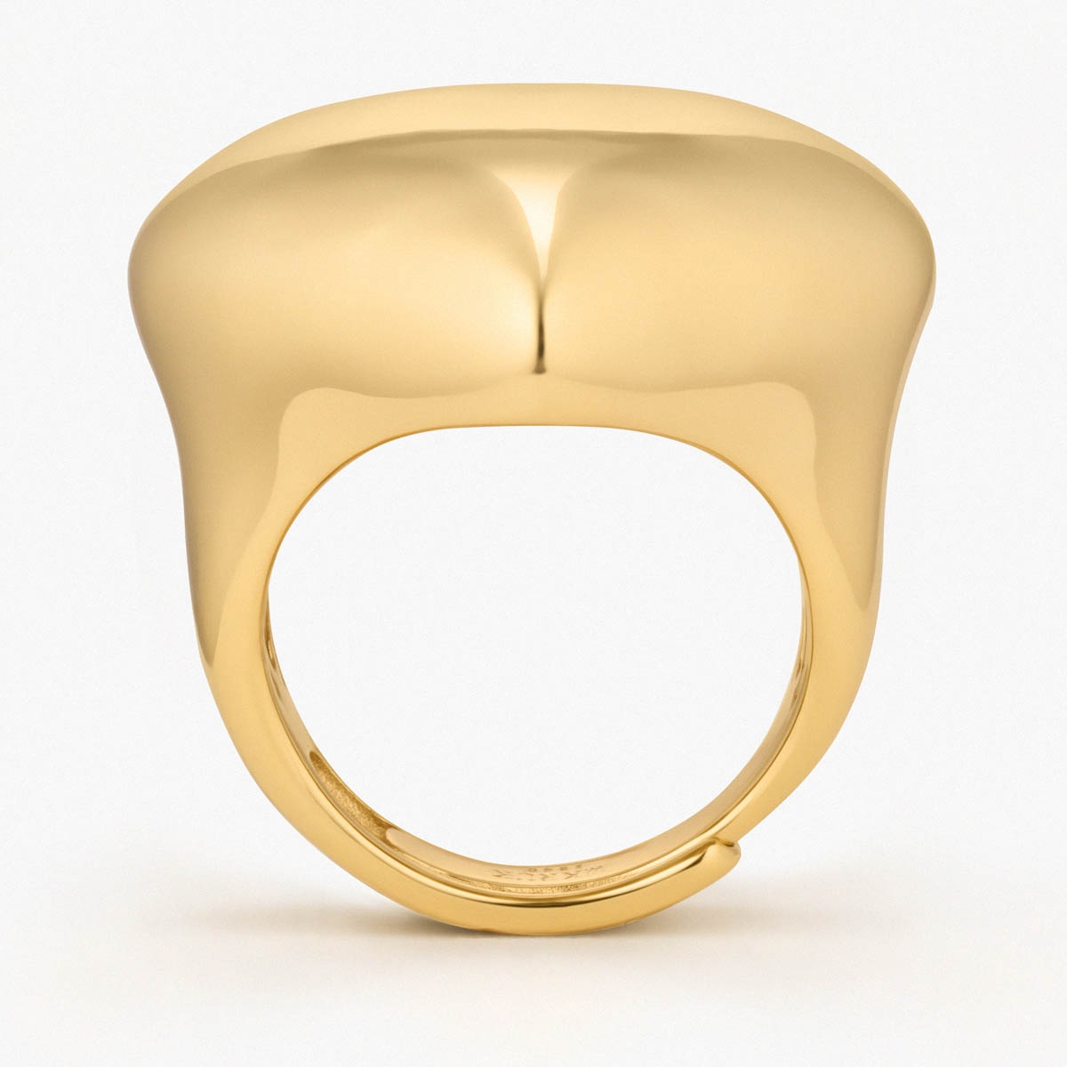 Pierścionek srebrny pozłacany