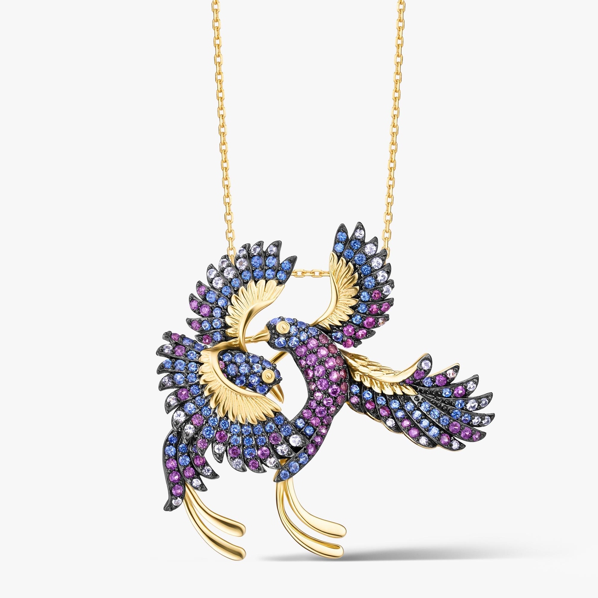 Broszka srebrna Preludium Paradise Birds