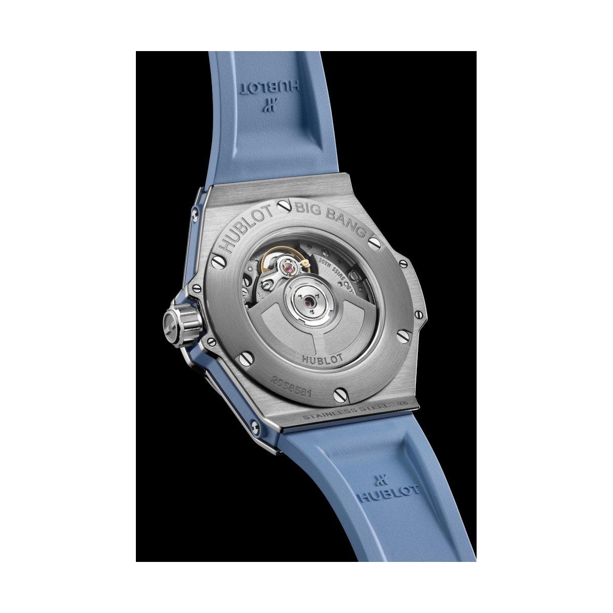 ZEGAREK HUBLOT BIG BANG ONE CLICK STEEL COAL BLUE DIAMONDS