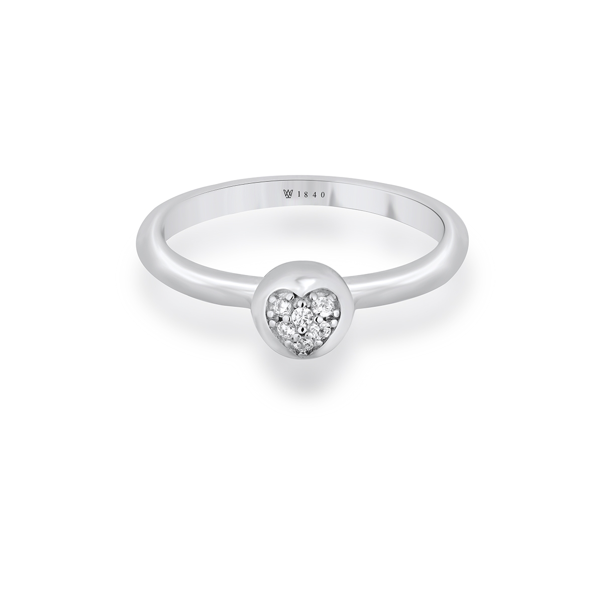 Pierścionek srebrny z cyrkoniami