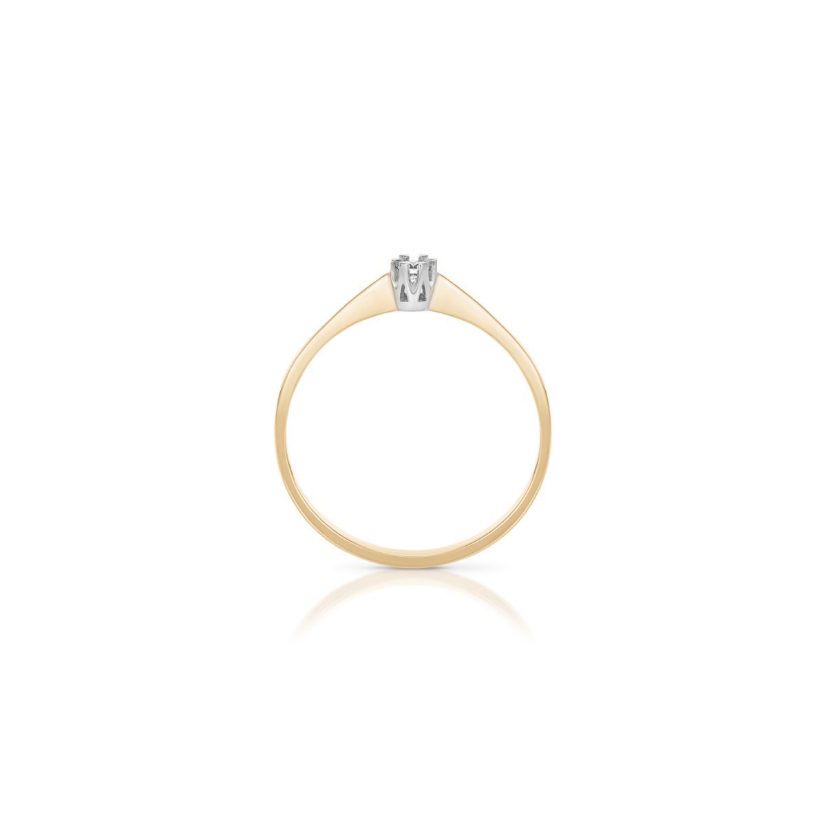 Pierścionek zaręczynowy złoty W.KRUK