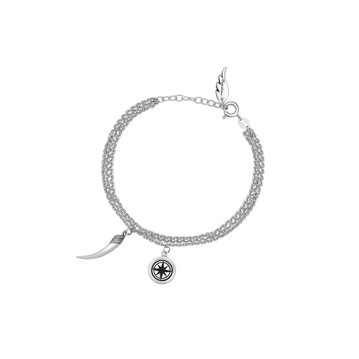 Bransoleta srebrna Freedom