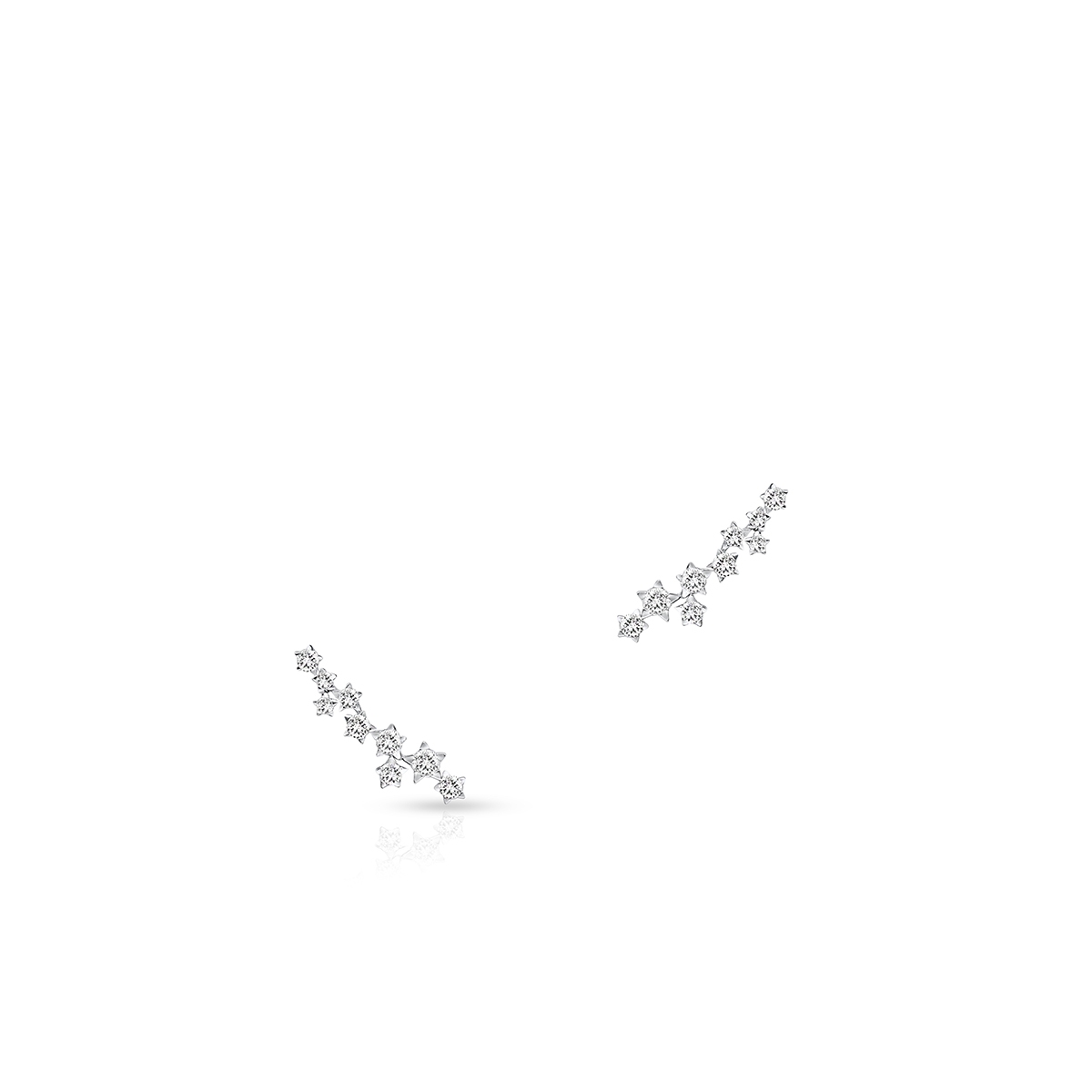 Kolczyki białe złoto z brylantami