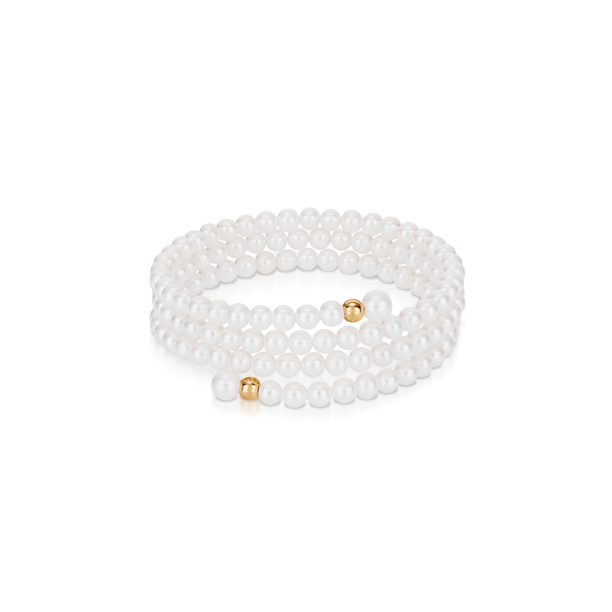 Bransoleta złota z perłami retro