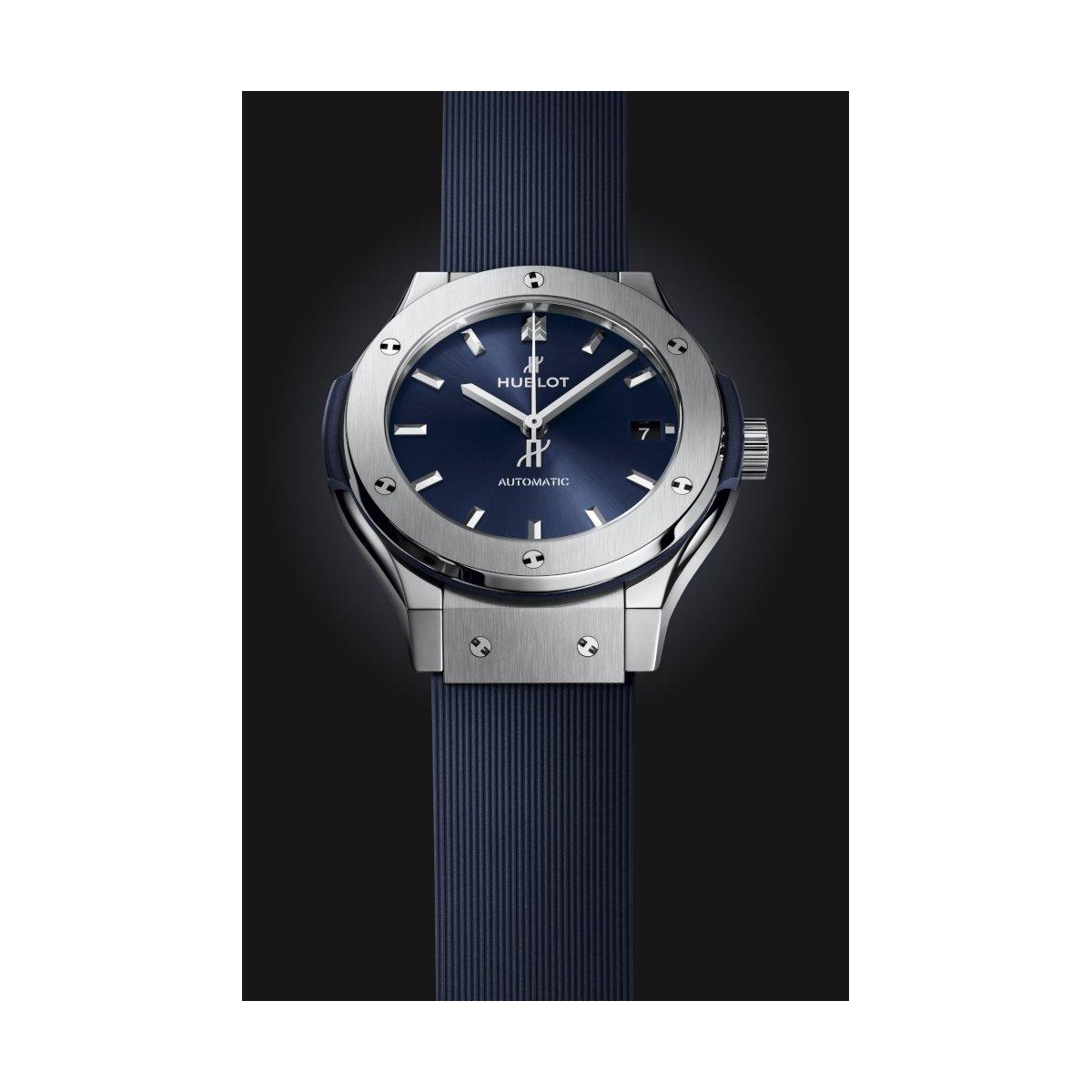 ZEGAREK HUBLOT CLASSIC FUSION TITANIUM BLUE